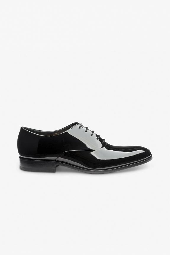 LOAKE Patent Black Oxford